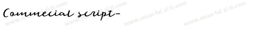 Commecial script字体转换